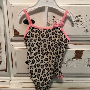 OshKosh B'gosh Leopard Swimsuit with Pink Accents